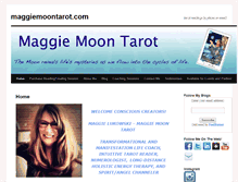 Tablet Screenshot of maggiemoontarot.com